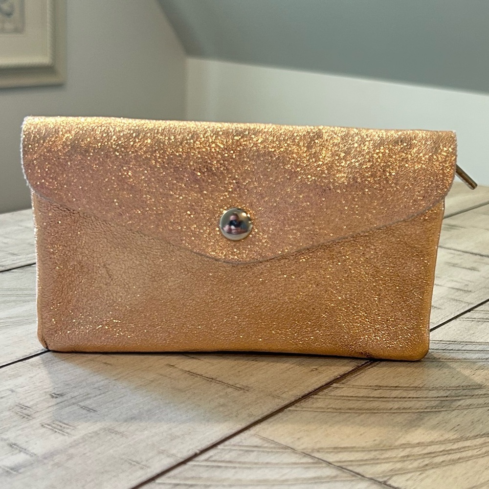 Rose Gold Glitter Clutch